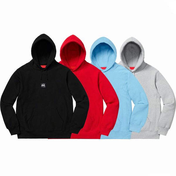 

mens womens sup hoodies classic printed hooded streetwear fashion man women hip hop long sleeve couples hoodi clothing pullover brands cloth, Black