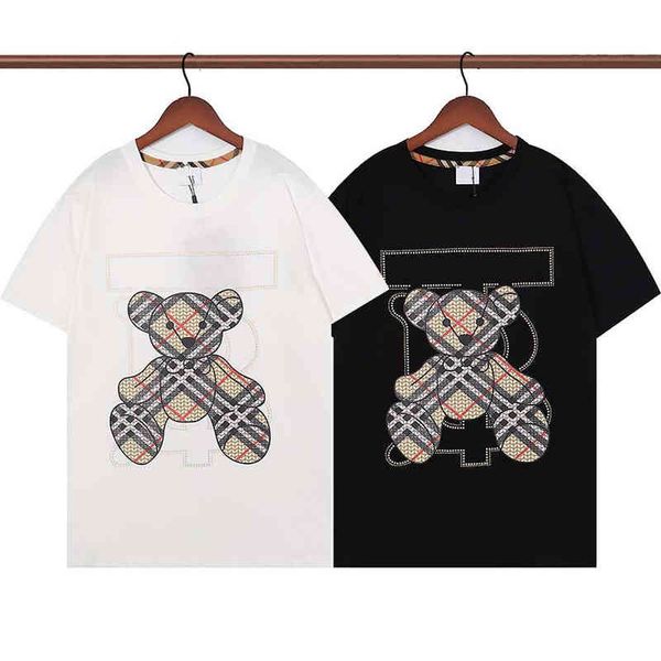 

2022 summer mens digner t shirt casual womens te with letters print short sv sell luxury men hip hop cloths, White;black