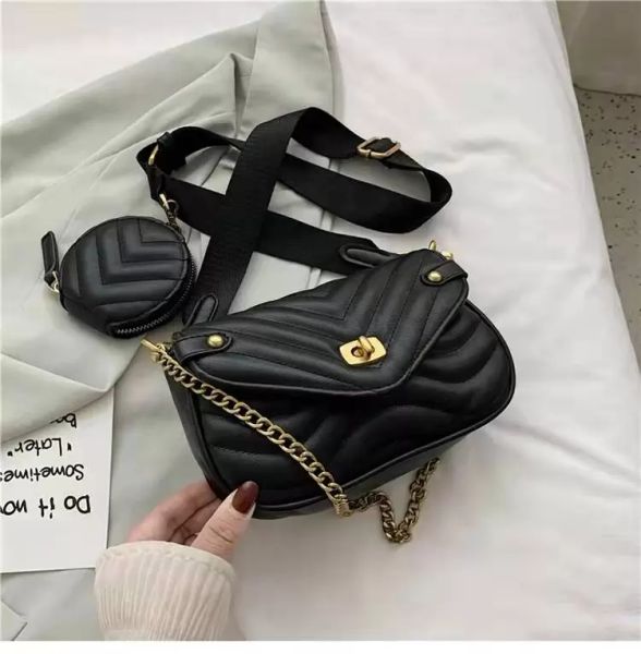 

luxury shoulder bags messenger bag fashion lady leather cross body designer flip chain bags handbags detachable shoulder strap