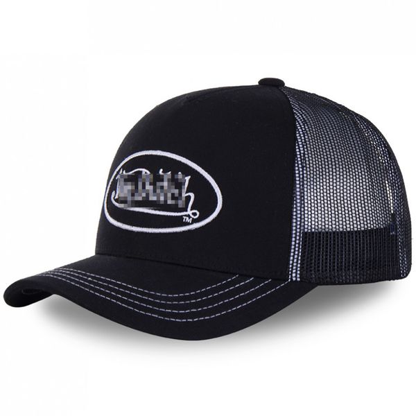 

embroidered trucker hats summer women men baseball caps mesh cotton sunshade designer hat, Blue;gray