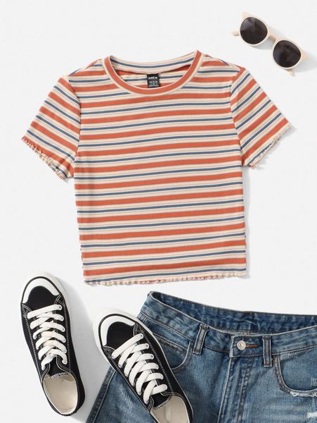 

lettuce trim striped q4gu#, White