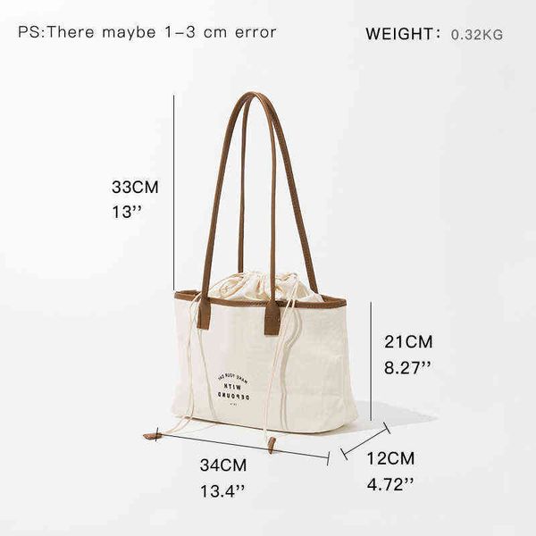 

evening bags eco friendly reusable washable canvas tote for women shoulder female casual simple handle large capacity handbag 220630