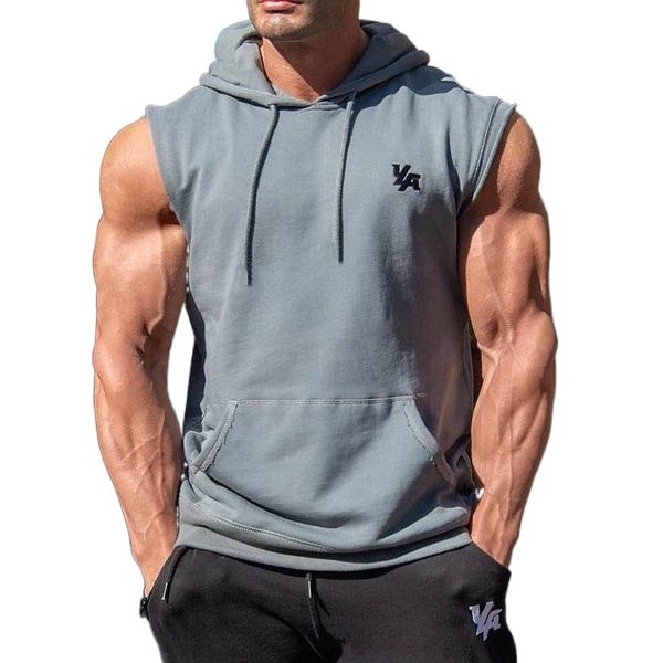 

men's tank vest undershirt t shirt graphic letter hooded casual daily sleeveless cotton lightweight fashion muscle big and tall black, White;black