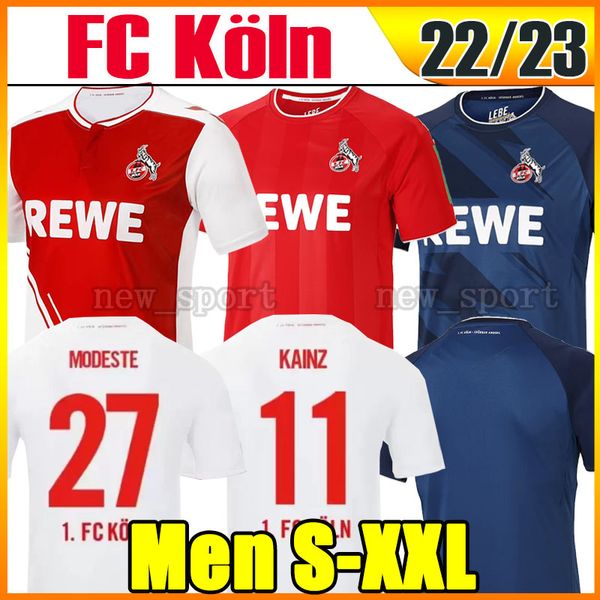 

22 23 fc koln soccer jerseys 2022 2023 koln anthony modeste f.kainz r.czichos j.hector e.skhiri the lates trikots football shirts camiseta d, Black;yellow