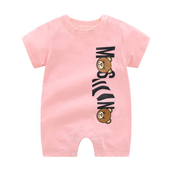 Di lusso del bambino infantile designer pagliaccetti vestiti 2022 tuta neonato pigiama a maniche lunghe 0-24 mesi O collo pagliaccetti in cotone solido unisex casual abbigliamento per bambini di alta qualità