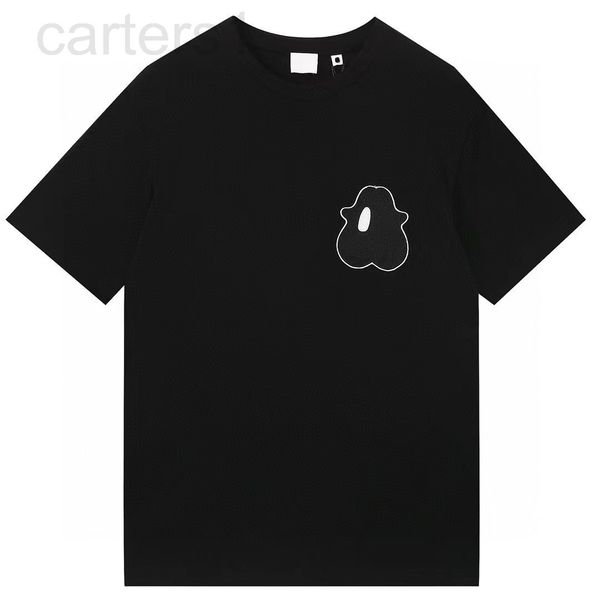 

women's t-shirt designer b house ceiling version correct printing chest small monster embroidery short sleeve cocoa xjgx, White