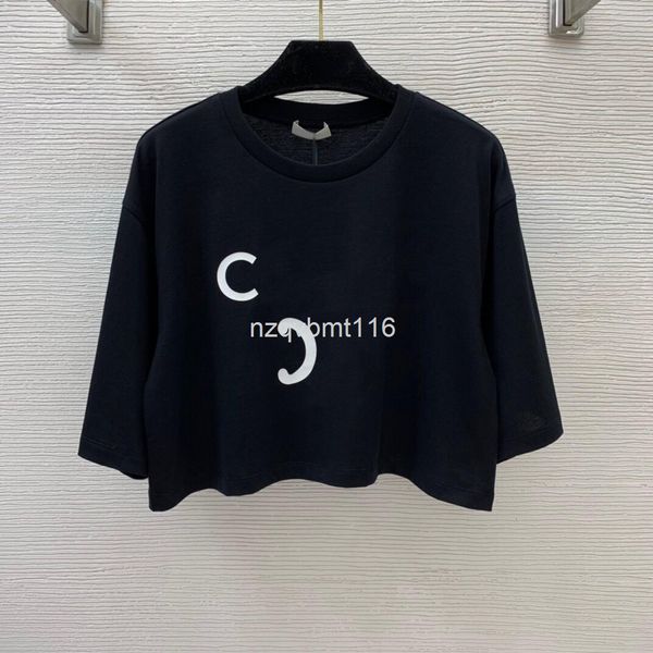 

women's t-shirt early spring lettered t-shirt graphic print crew neck loose casual short top, White