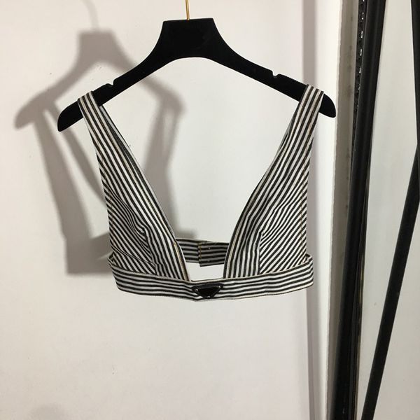 

fashion stripe vests tanks designer bras camis summer sling vest outdoor street style female shirts, White
