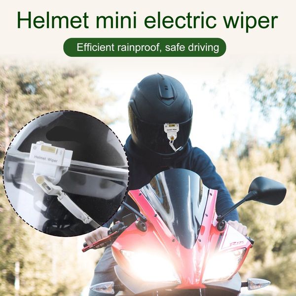

universal mini electric wiper for motorcycle helmet windshield wiper compatible with most visor dropshipping