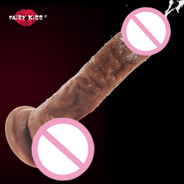 Penis Spritzdildo, realistisch, groß, riesig, Anal, Strapon, Lesben, Ejakulationsdildos für Frauen, gefälschter Schwanz, Flirt, erotisches sexy Spielzeug