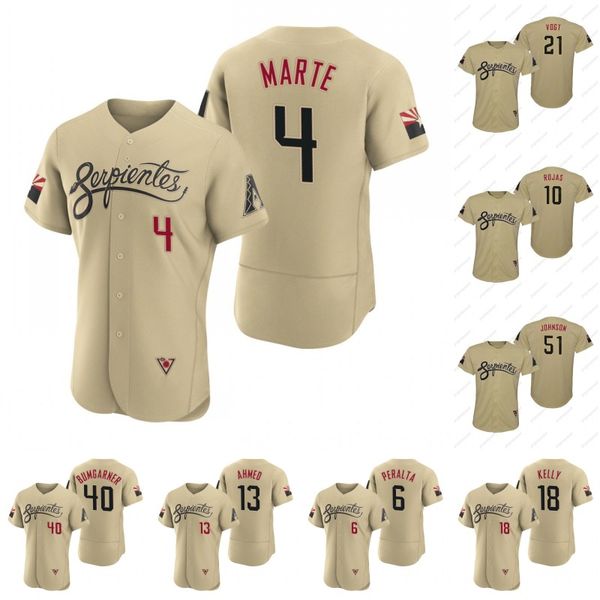 

serpientes #40 madison bumgarner baseball jersey zac gallen david peralta nick ahmed ketel marte josh rojas seth beer cooper hummel pavin sm, Blue;black