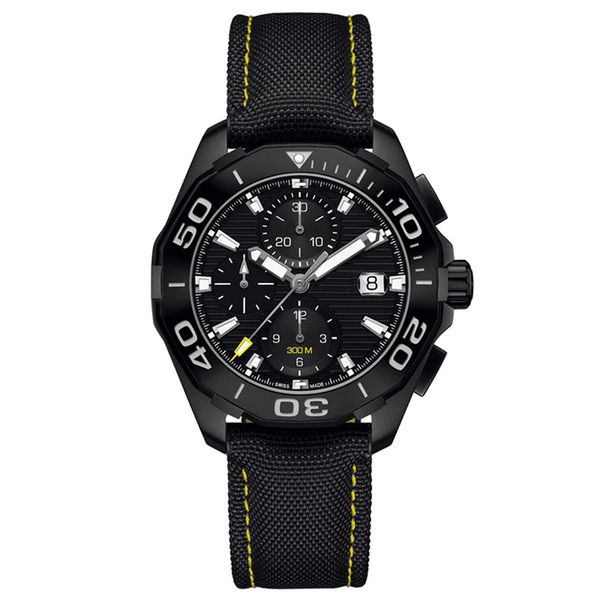 

2021-luxury watch mens chronograph quartz watches classic style full stainless steel strap 5 atm waterproof super luminous japan v314h, Slivery;brown