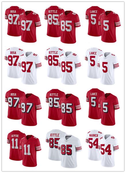 

men women youth san francisco''49ers''19 deebo samuel 16 joe montana 5 trey lance 85 george kittle 97 nick bosa 10 jimmy, Black;red