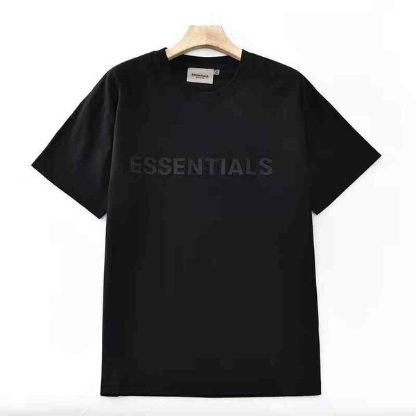 

50% discount bagslarge 2022essentials brand fog fashion couple short sleeve cotton high street t-shirt men, White;black