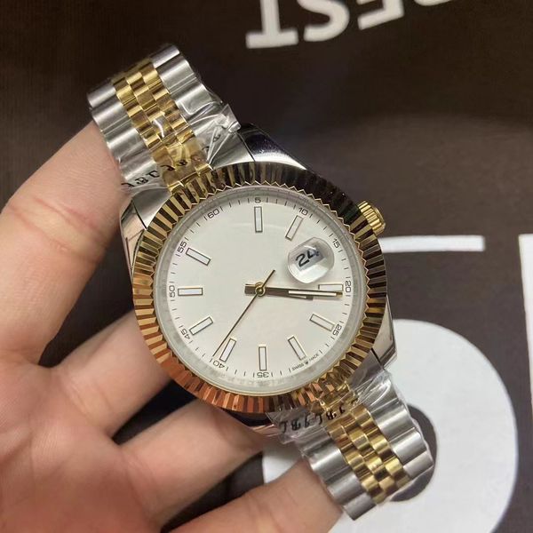 

mens watch 41mm 2813 automatic mechanical movement watches wristwatch stainless steel original clasp president designer, Slivery;brown