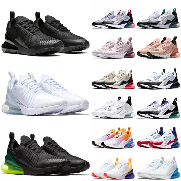 

270 running shoes men women 270s triple black white volt university blue mens trainers sneakers walking jogging