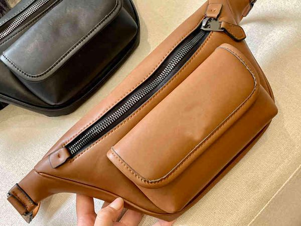 

fashion waist bags leather designer handbags purses brown shoulder bumbag fanny pack belt wallets 220723