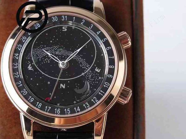 

luxury watches for men patk phlippe watches movement watches automatic mechanical watch with black leather strap, Slivery;brown