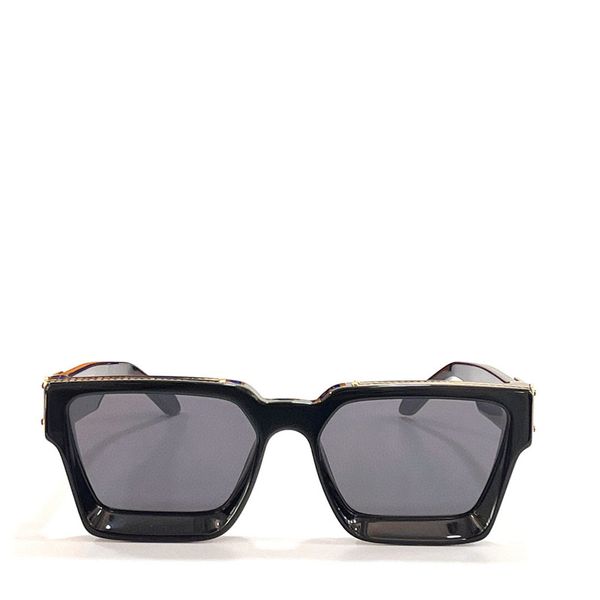 мужские модные дизайнерские солнцезащитные очки 96006 Millionaire в квадратной оправе, винтажные блестящие золотые летние линзы UV400, лазерное высочайшее качество 1165234D