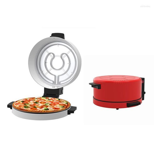 Ekmek Yapımcıları Pizza Maker Elektrikli Pişirme Tavası Krep Teşer Gözleme Makineli Pasta Arap Beyaz/Kırmızı E/İngiltere Fiş Phil22