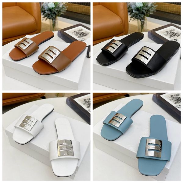 

france designer slipper luxury women sandal brand slide woman slippers lady slides flip flop casual shoes sneaker by bagshoe1978 03, Black