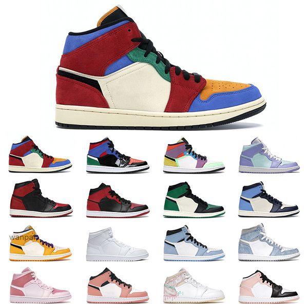 

2022 jumpman 1 1s men women baskeyball shoes lightbulb crimson tint rust pink sport sneakers mens trainer