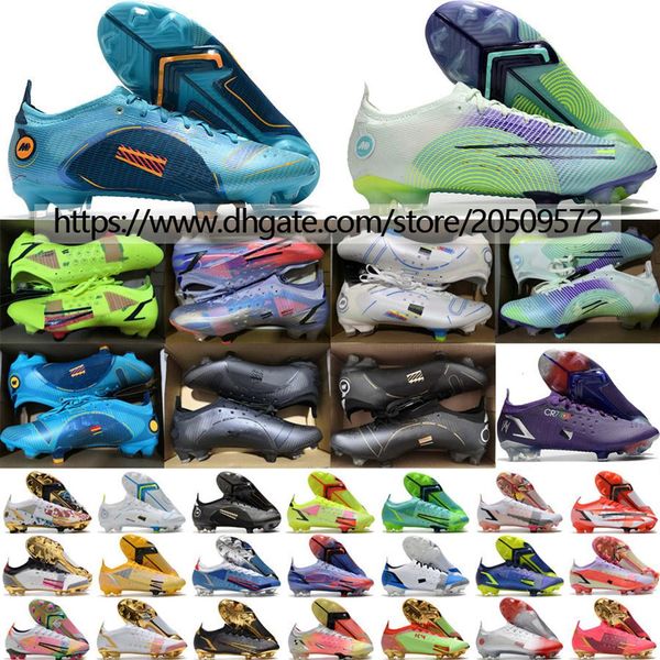 

send with bag men mercurial vapores 14 elite fg soccer boots dream speed 5 blueprint firm ground football shoes leathe205o, Black