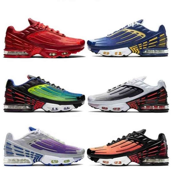 

discount tn plus 3 running shoes black iridescent white track red michigan neon blood orange tiger men designer sneakers women trainers chau