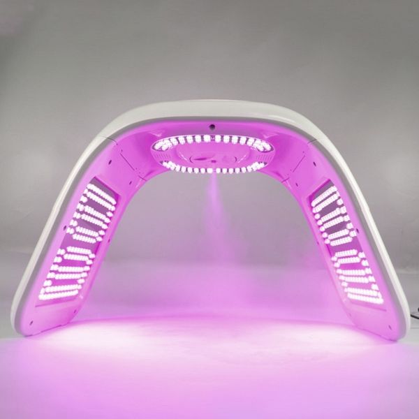 Cilt Gençleştirme Foton LED Maskesi 7 Renkli Güzellik Spa Akne Çıkartma Kırışıklık Karşıtı Aygıt Işık Terapi Makinesi