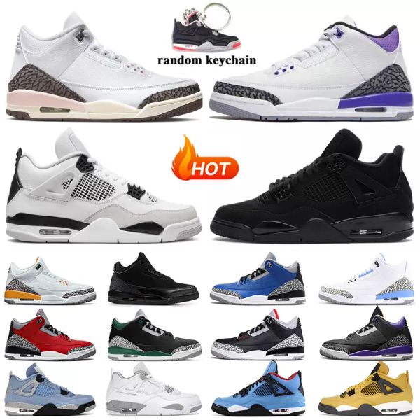

jumpman 4 4s mens basketball shoes infrared muslin chile red thunder bred cement military black cat men womens sports sneakers trainers
