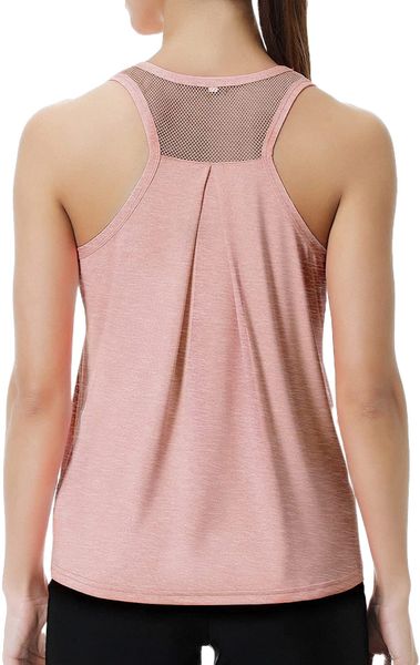 

workout tank for women sleeveless racerback loose fit yoga v9x9#, White