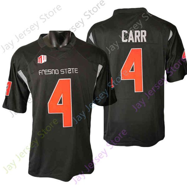 

fresno state football jersey ncaa college derek carr size s-3xl all stitched youth men red black