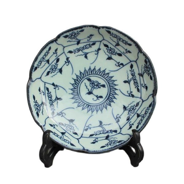 

china old porcelain blue and white porcelain plates, Silver