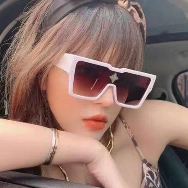 

oversized square frame sunglass trendy vintage fashion men women uv400 shad retro colorful brand digner male female eyewear, White;black