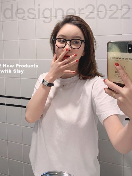 

women's t-shirt designer liebelin t-shirt cotton crew neck white short sleeved loose and simple bottomed shirt in spring women's u