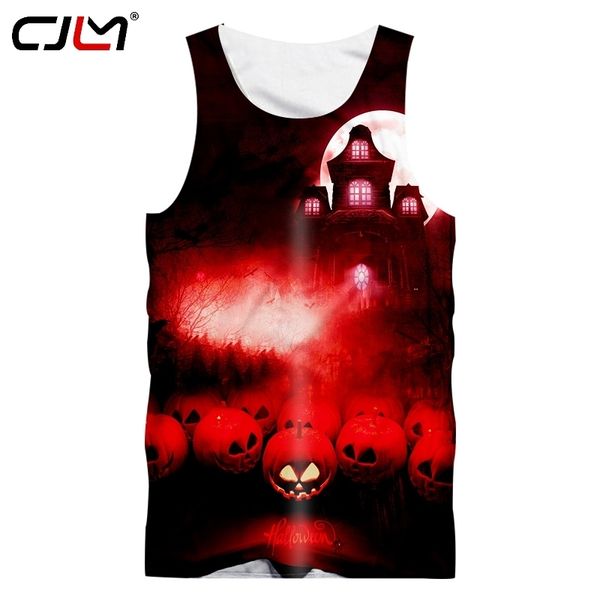 Sommer Halloween Mann Horror Burg Weste Street Wear Verkauf Großhandel Tank Top 6XL Herren 3D Gedruckt Kleidung 220623