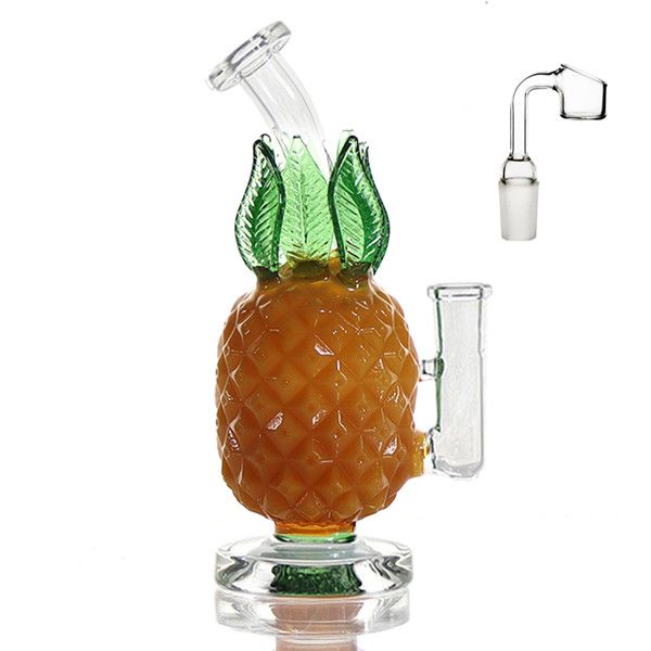 ananas Frutta narghilè bong in linea perc tubi per fumare bicchiere alto 20 cm bong in vetro olio dabber rig