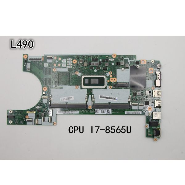 Placa-mãe do portátil para lenovo thinkpad l490/l590 placa-mãe mainboard NM-B931 cpu I7-8565U fru 02dm266 02dm144