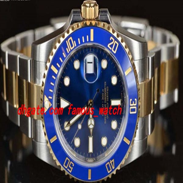 

luxury watches stainless steel bracelet 40mm 116613 blue ceramic gold steel unworn authentic stainless steel bracelet man watch wr262e, Slivery;brown