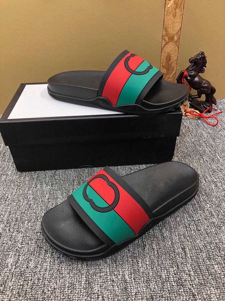 

2022 web slide sandals men women slippers mens stripe slides interlocking g bloom rubber black leather matelasse red summer beach shoes