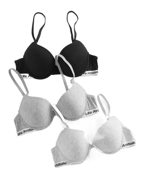 

3pack underwire bra set 99bu#, Black;red