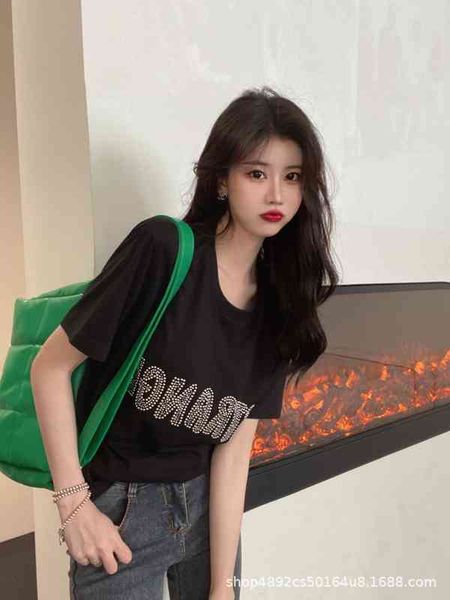 

2022c factory direct sale trendy brand men's t-shirts women's high-end c 22 spring and summer new cotton t-shirt, White