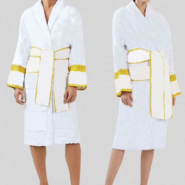 

floral printed lovers robes vintage men women letter sleepwear winter cotton nightgown with belt