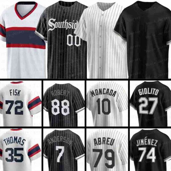 

7 tim anderson 74 eloy jimenez chicago jersey white sox jose abreu mens luis robert women yoan moncada youth bo jackson lucas giolito yermin, Blue;black