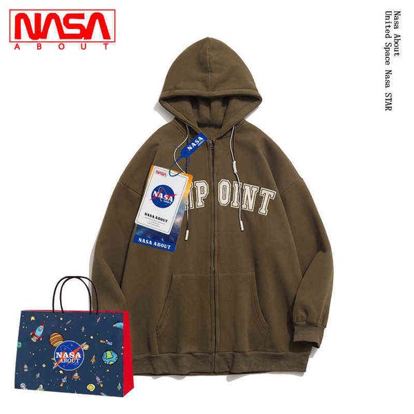

hoodies sweatshirts designer hoodie nasa co branded harajuku sweater men's fashion design sense niche loose casual spring and autumn ne, Black