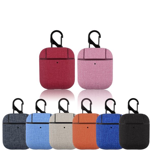 Custodie per Airpod di design in lino di lusso Accessori per cuffie per Airpods Pro 1 2 Air Pod Pro Designer Borsa per auricolari Custodia per cuffie Airpods2