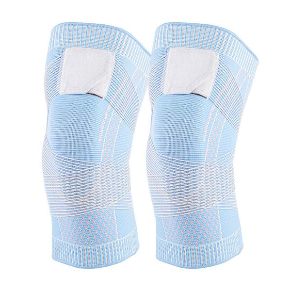 

sports knee strap nylon breathable basketball football running fitness protective device meniscus, Black;gray