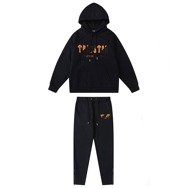 

embroidery styles trapstars hoodies towel mens hoodie designers clothing europe and american style sweatshirt designer hoodie trapstar track, Black