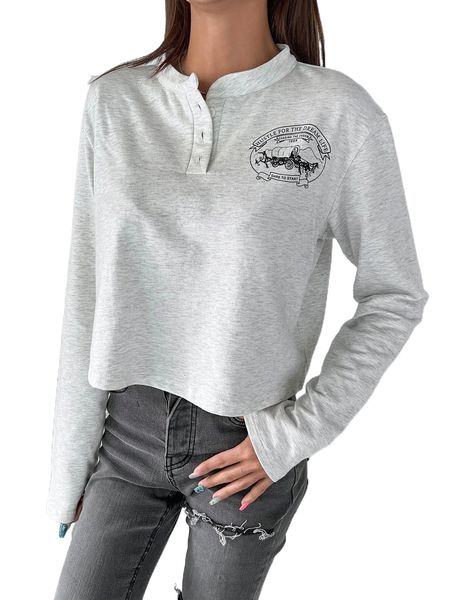 

dazy slogan graphic button front tee z1ii#, White