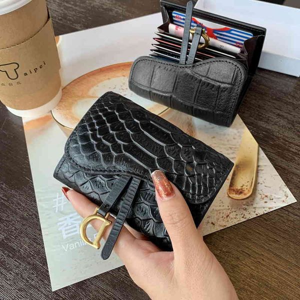 

wallets bags fashionable real pickup bag women 2022 new korean crocodile pattern small and versatile zero wallet certificate driver's l, Red;black